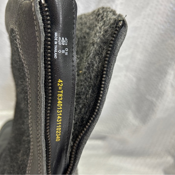 ECCO Women’s 10 NWOT Leather Trace Sochi Winter Snow Boots Grey Warm MSRP $269 - Picture 6 of 8